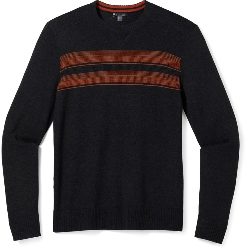 Smartwool Sparwood Stripe Rundhalspullover Herren Charcoal Rei Coop