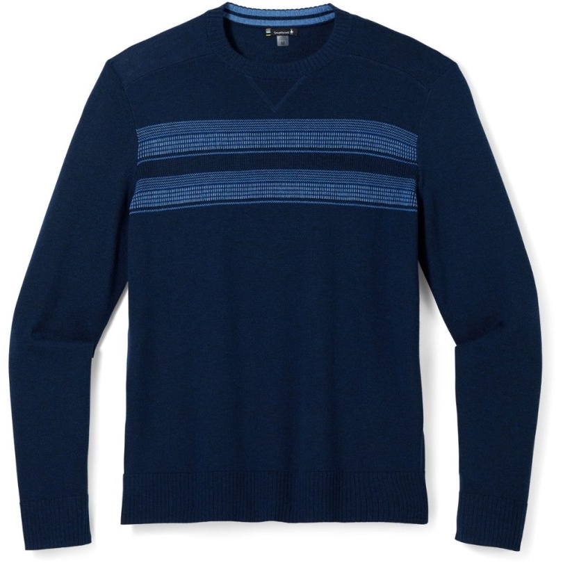 Rei Coop Navy Smartwool Sparwood Stripe Rundhalspullover Herren