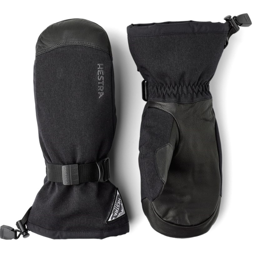 Schwarze Rei Coop Hestra Handschuhe Puderstulpen Fäustlinge