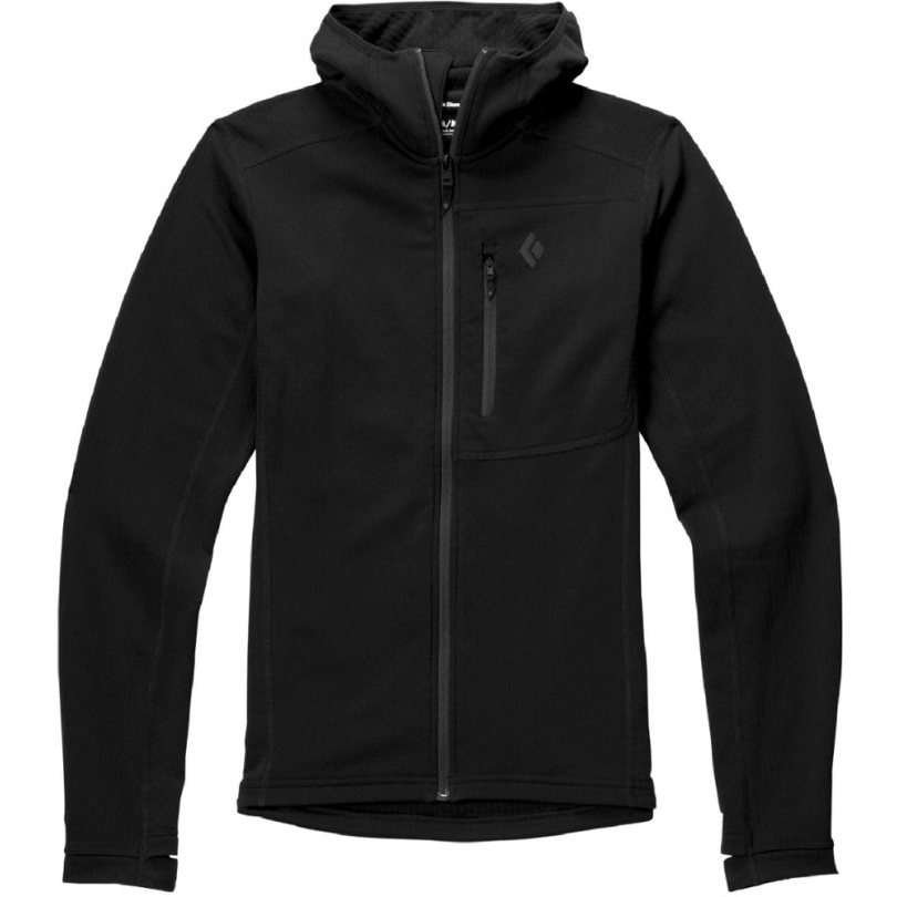 Black Rei Coop Schwarz Diamant Koeffizient Fleece Hoodie Herren