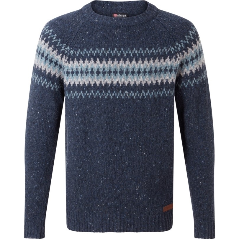 Sherpa Adventure Gear Dumji Rundhalspullover Herren Rei Coop Blau