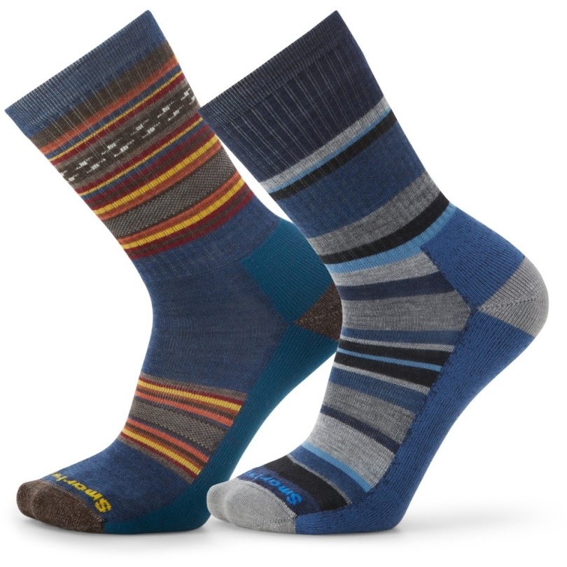 Smartwool Everyday Regarita/Saturnsphere Crew Socken Herren 2 Paar Rei Co-op Blue