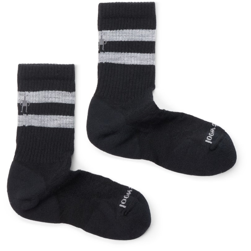 Rei Co-op Smartwool Athletic Targeted Cushion Stripe Crew Socken Herren 2 Paar Schwarz
