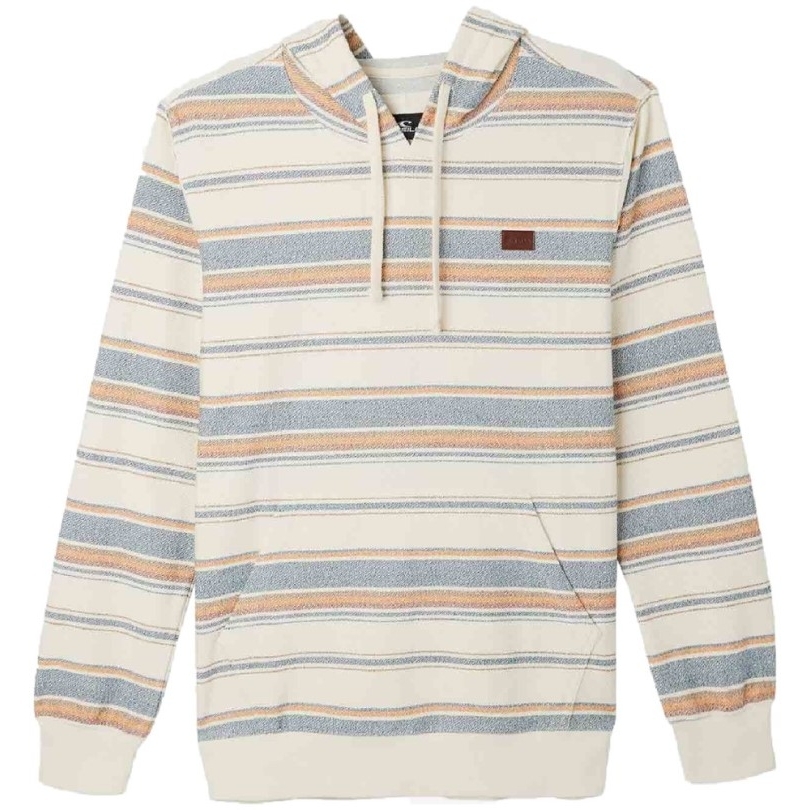 O'neill Bavaro Gestreifter Pullover Fleece Hoodie Herren Creme Rei Coop
