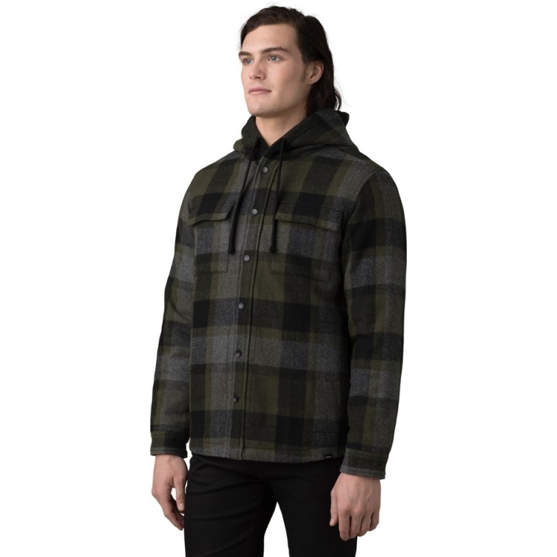 Rei Coop Prana Asgard Flanellhemd Mit Kapuze Herren Schwarz