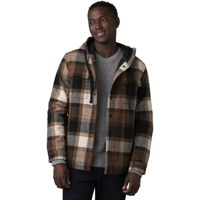 Sepia Rei Co-op Prana Asgard Flanellhemd Mit Kapuze Herren