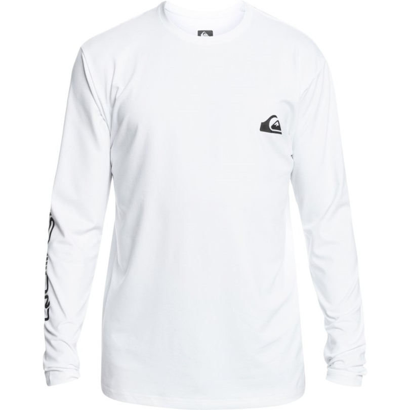 Rei Coop Weiß Quiksilver Omni Session Langarm Surf T-shirt Herren