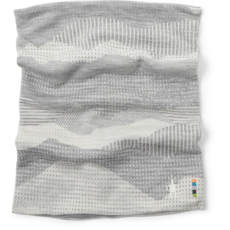 Rei Coop Smartwool Merino 250 Wendemuster Halsgamasche Grau Berglandschaft