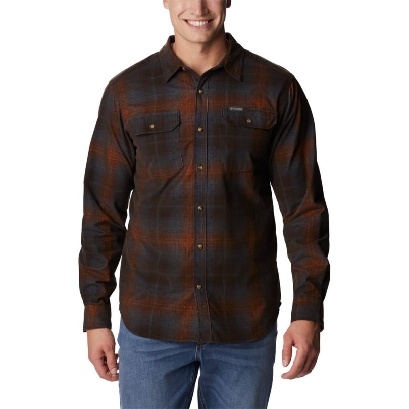 Cordovan Multi Ombre Rei Co-op Columbia Flare Gun Utility Langarmhemd Herren