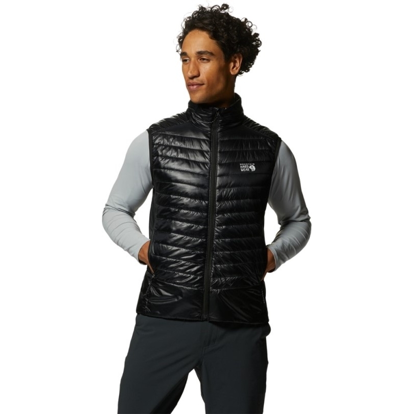 Schwarz Rei Coop Mountain Hardwear Geistschatten Isolierte Weste Herren