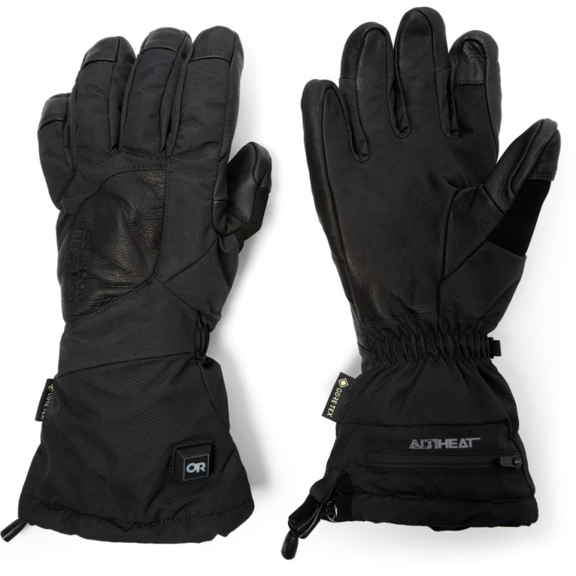 Rei Coop Outdoor Research Vorherrschen Beheizbare Gore-tex Handschuhe Schwarz