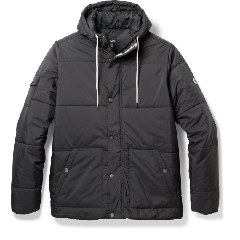 Schwarze Vuori Langley Isolierte Jacke Herren Rei Coop