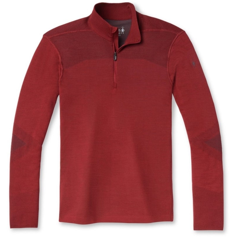 Smartwool Intraknit Thermal Merino Unterhemd Mit Viertelreißverschluss Herren Red Rei Coop