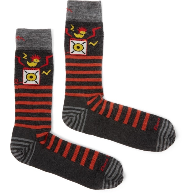 Rei Coop Darn Tough Animal Haus Crew Socken Herren Charcoal