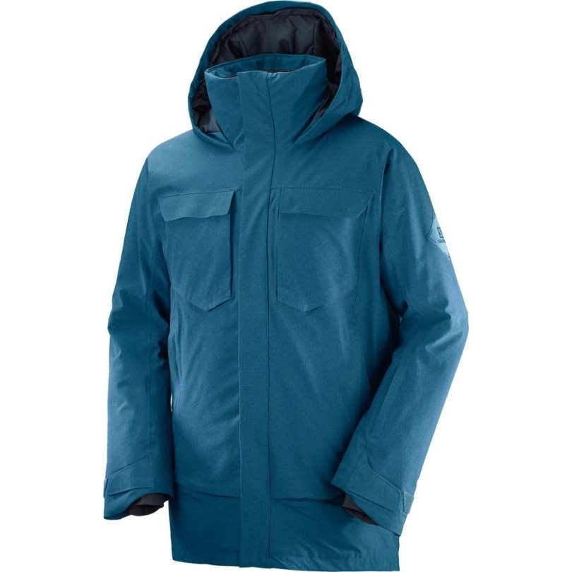Blau Salomon Stance Isolierte Cargojacke Herren Rei Coop