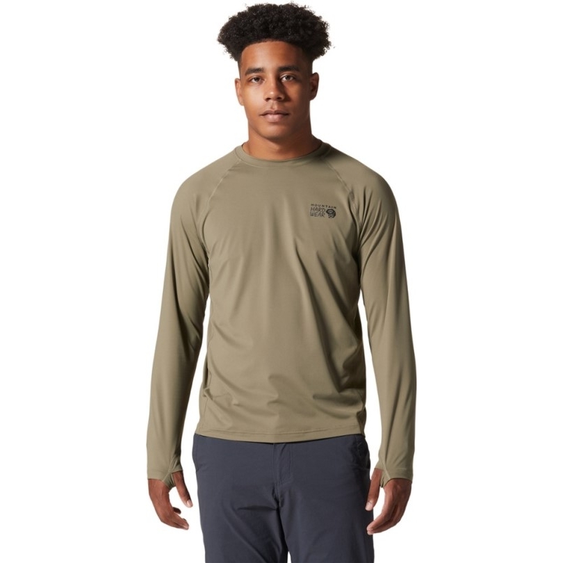Rei Coop Mountain Hardwear Kratersee Langarm T-shirt Herren Grün