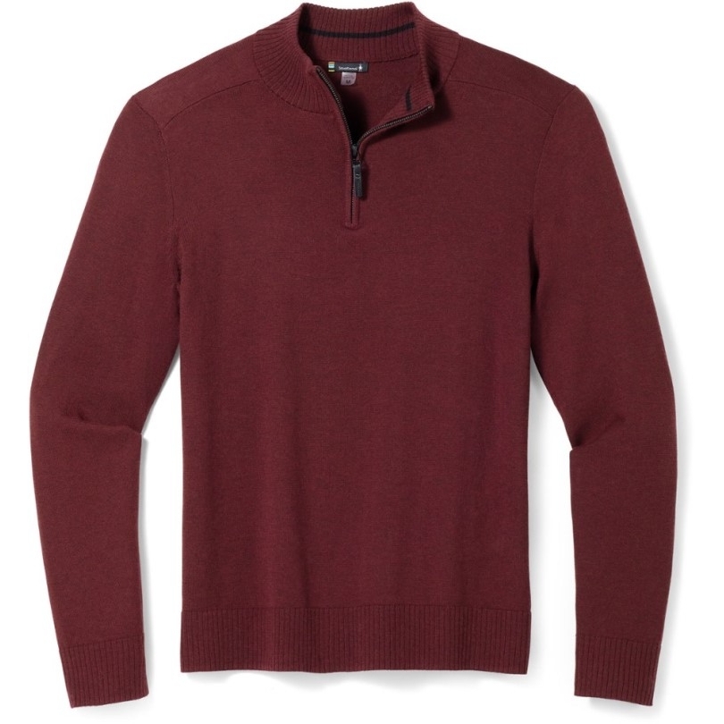 Schwarz Rei Coop Smartwool Sparwood Pullover Mit Halbem Reißverschluss Herren