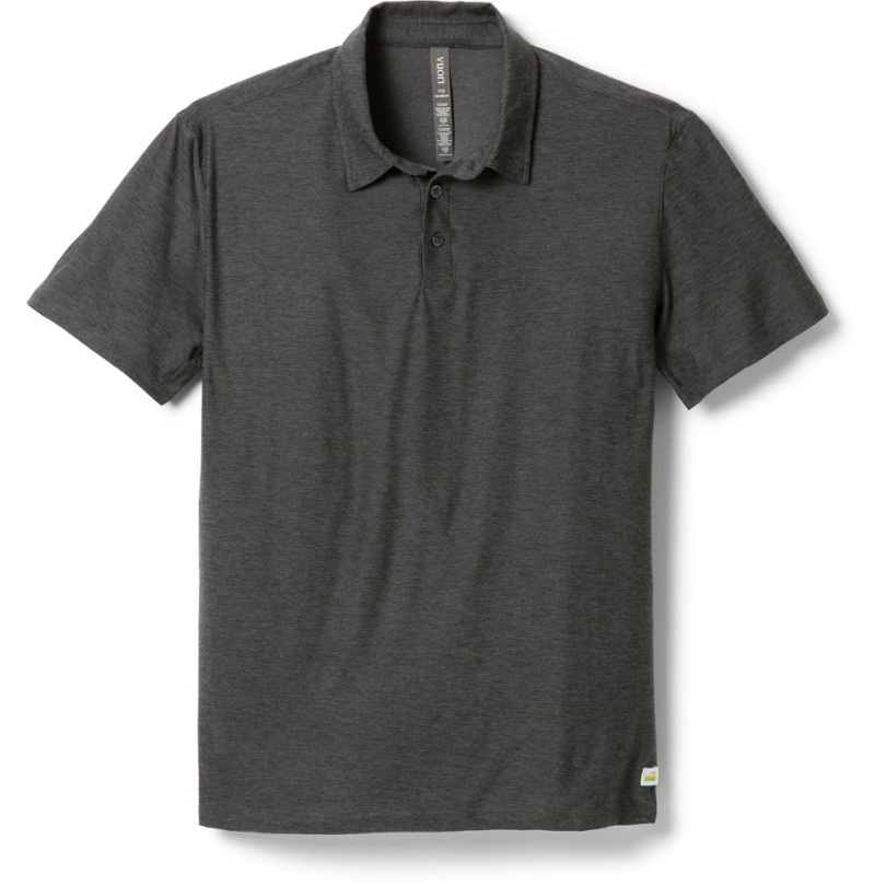 Vuori Strato Tech Poloshirt Herren Rei Coop Charcoal