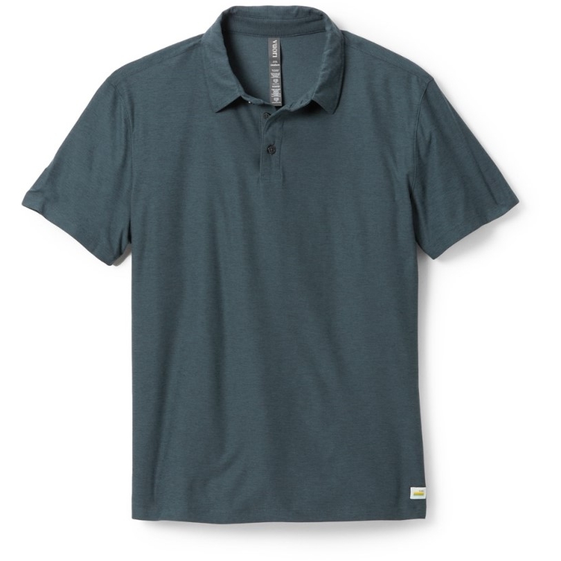 Rei Coop Navy Vuori Strato Tech Poloshirt Herren