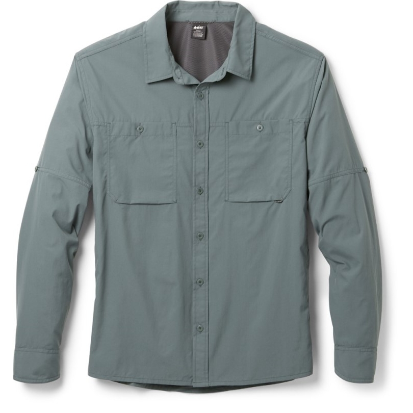 Blue Rei Coop Sahara Solid Langarmhemd Herren