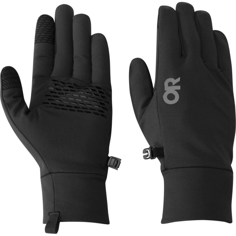 Schwarze Rei Coop Outdoor Research Schützende Wesentliche Mittelschwere Liner-Handschuhe