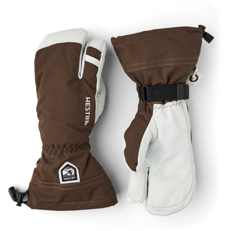 Hestra Handschuhe Heli Dreifinger Isolierte Handschuhe Braun Rei Coop