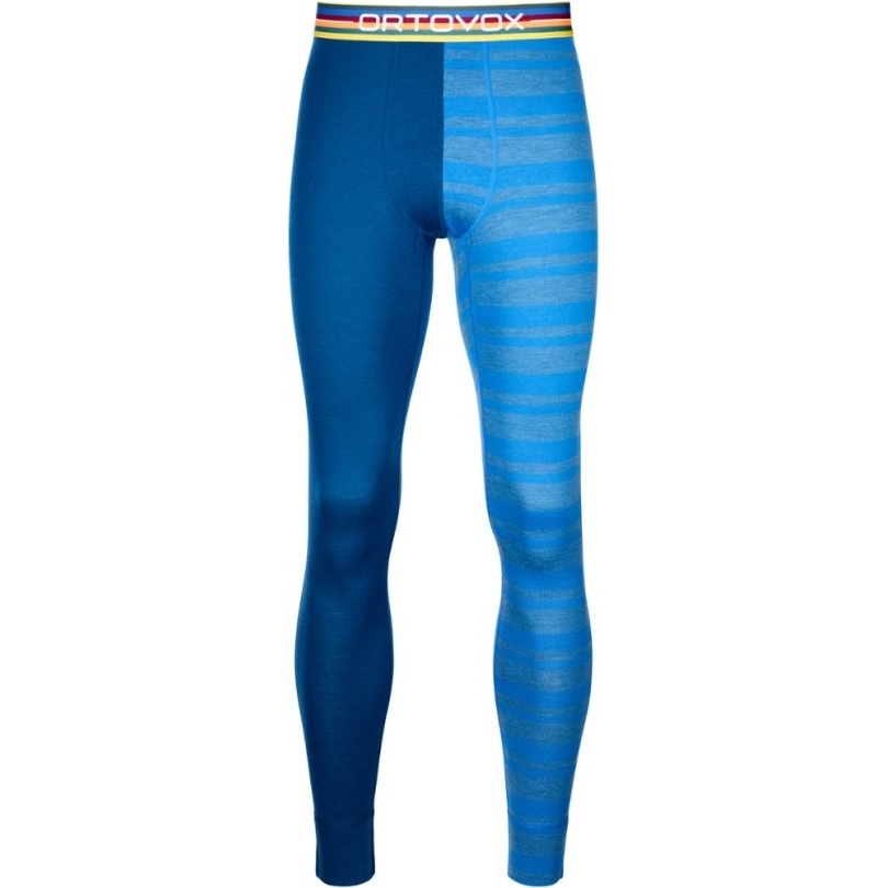 Blau Rei Coop Ortovox 185 Rock'n'wool Lange Unterwäschehose Herren