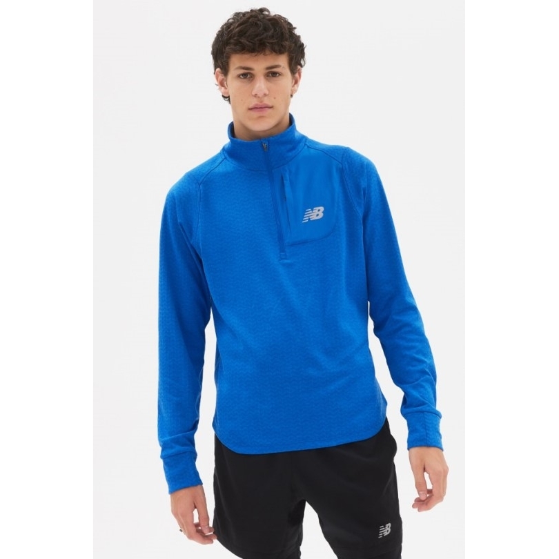 Cobalt New Balance Nb Oberteil Mit Halbem Reißverschluss Für Herren Rei Coop