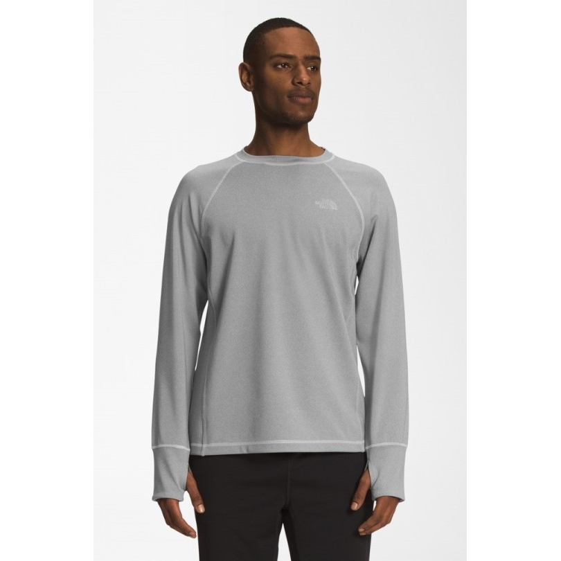 Graues Rei Coop The North Face Winterwarmes Wesentliches Langarm-shirt Mit Crew Für Herren