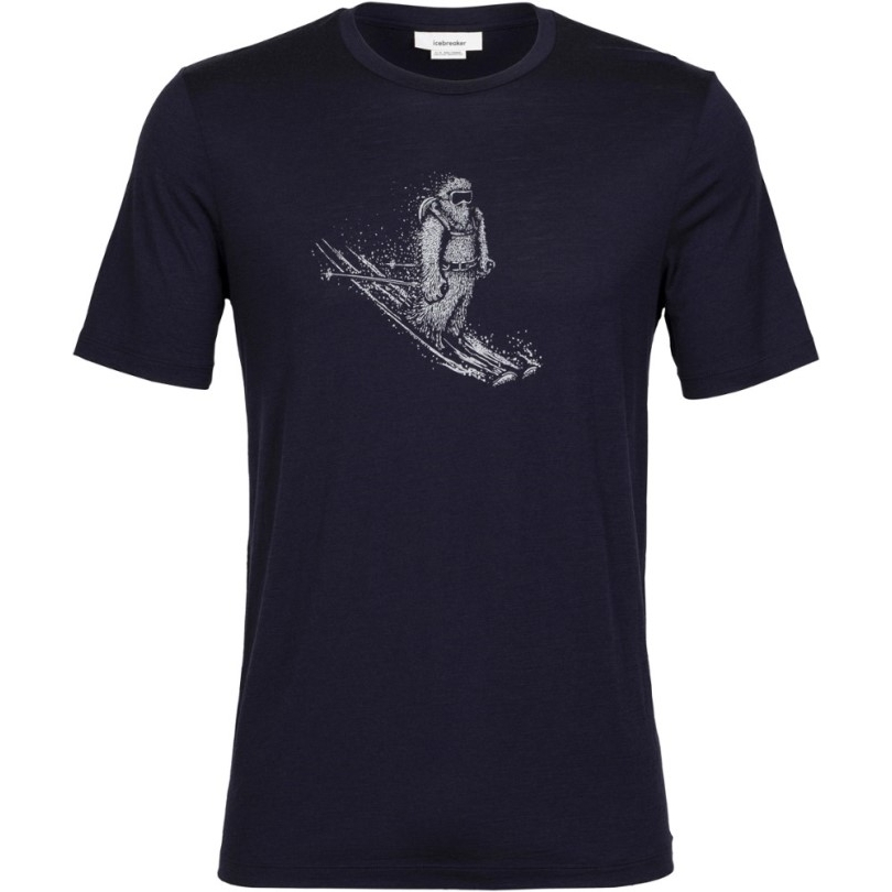 Icebreaker Tech Lite Ii Skifahren Yeti T-shirt Herren Navy Rei Co-op