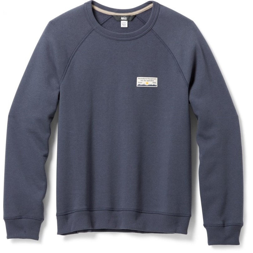Blaues Sweatshirt Mit Rundhalsausschnitt Von Rei Coop