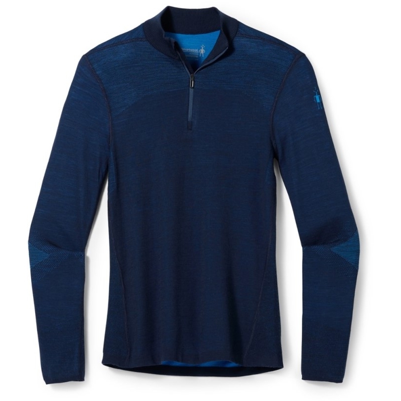 Rei Coop Navy Smartwool Intraknit Thermisches Merinounterhemd Mit Viertelreißverschluss Herren