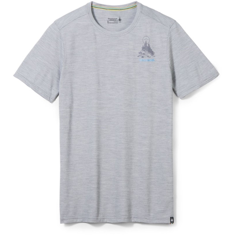 Hellgrau Smartwool Wildnis Gipfel Grafik T-shirt Herren Rei Coop