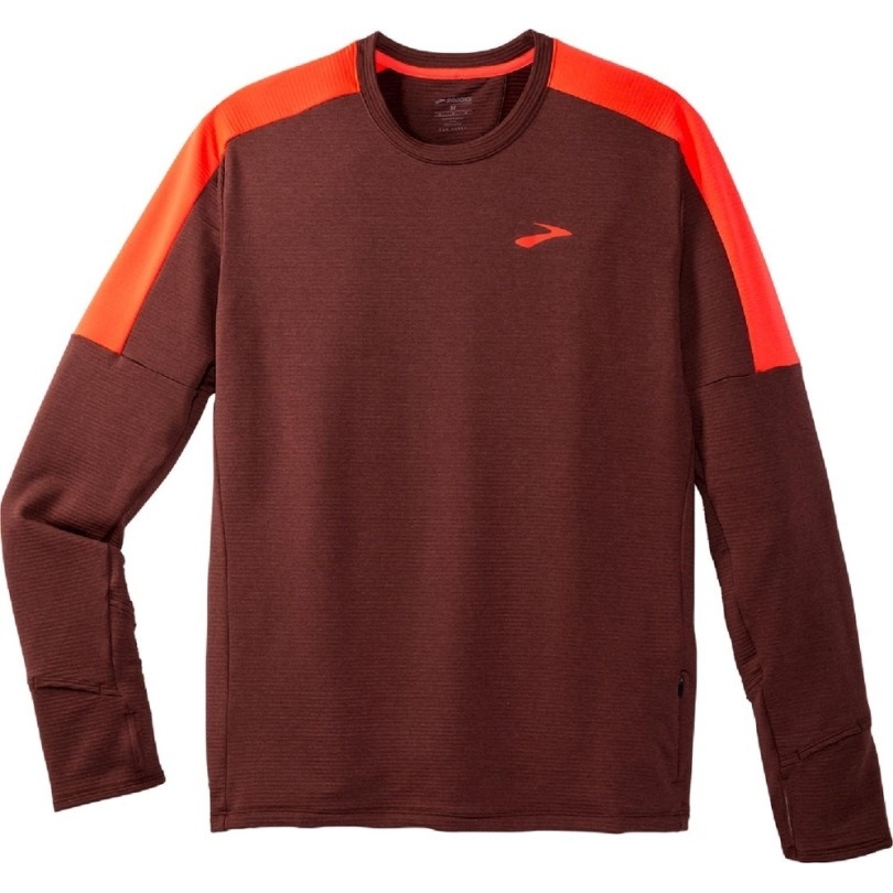 Brooks Notch Thermal Langarm 2.0 Shirt Herren Run Raisin Rei Coop