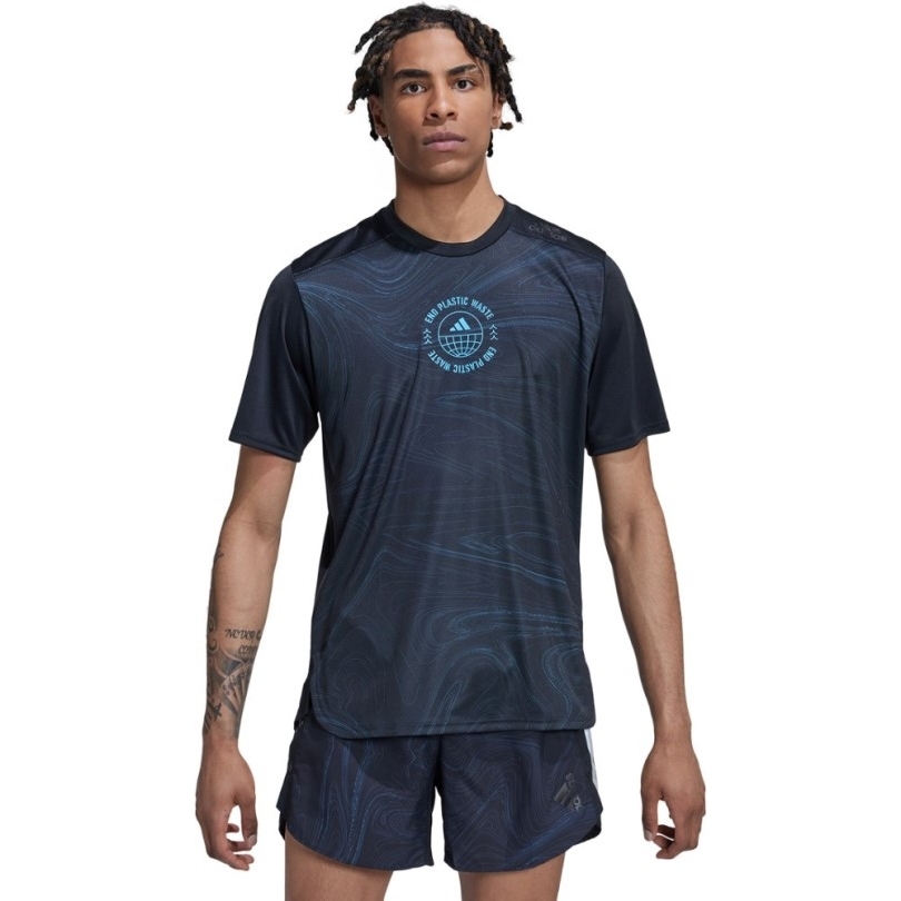 Adidas Designed 4 Running Run For The Oceans T-Shirt Herren Rei Coop Schwarz