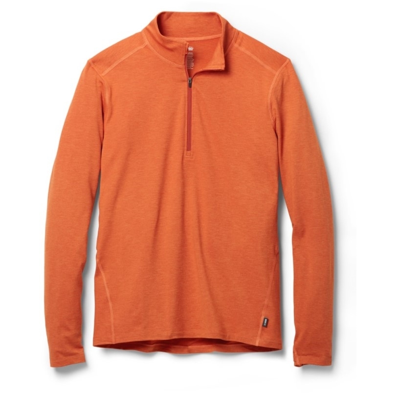 Copper Clay Rei Coop Mittelschweres Baselayer-Oberteil Mit Halbem Reißverschluss Herren