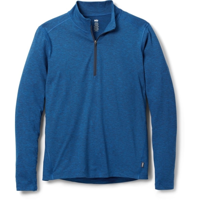 Blue Rei Coop Mittelschweres Baselayer-oberteil Mit Halbem Reißverschluss Herren