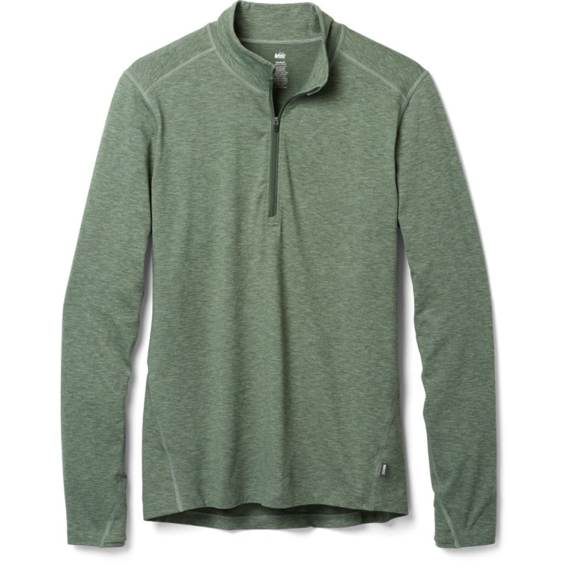 Olive Rei Coop Mittelschweres Baselayer-oberteil Mit Halbem Reißverschluss Herren