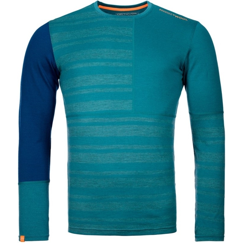 Ortovox 185 Merino Rock'n'wool Longsleeve Baselayer Top Herren Rei Coop Green