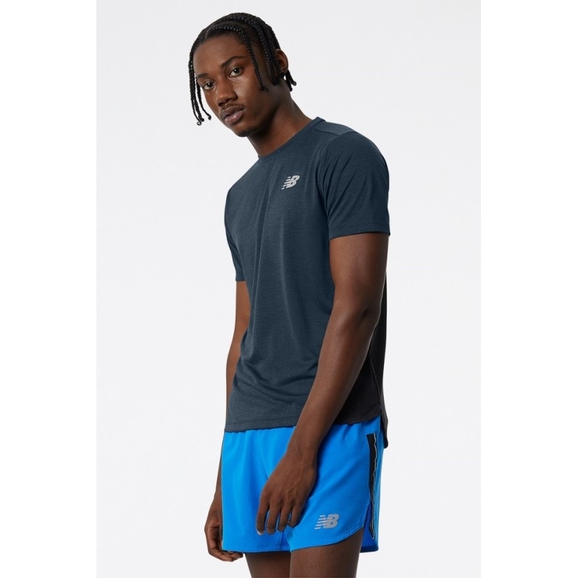 New Balance Impact Laufshirt Herren Natural Indigo Rei Co-op