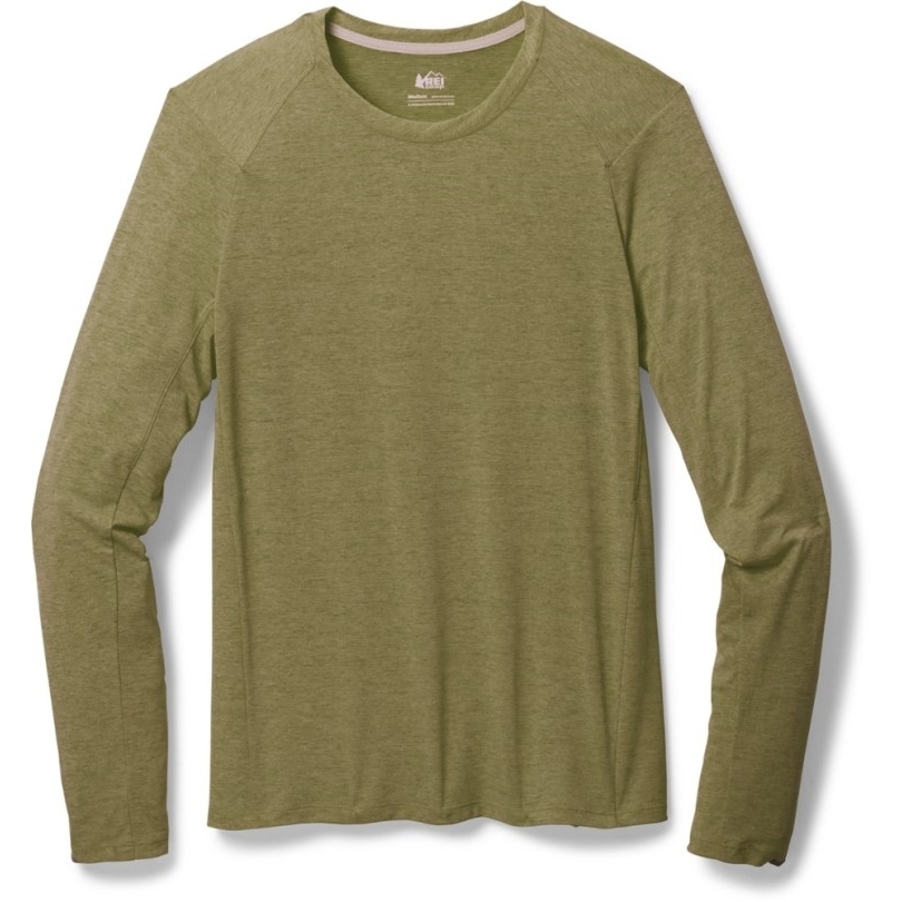 Grün Rei Coop Schnellland Langarm Lauf T-shirt Herren