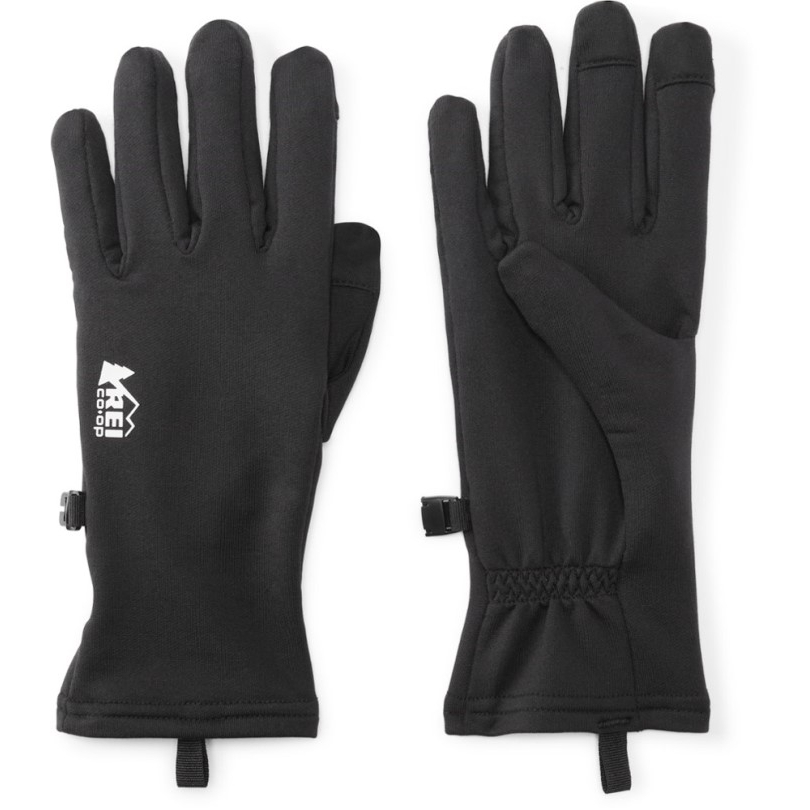 Schwarze Rei Coop Liner Handschuhe 2.0