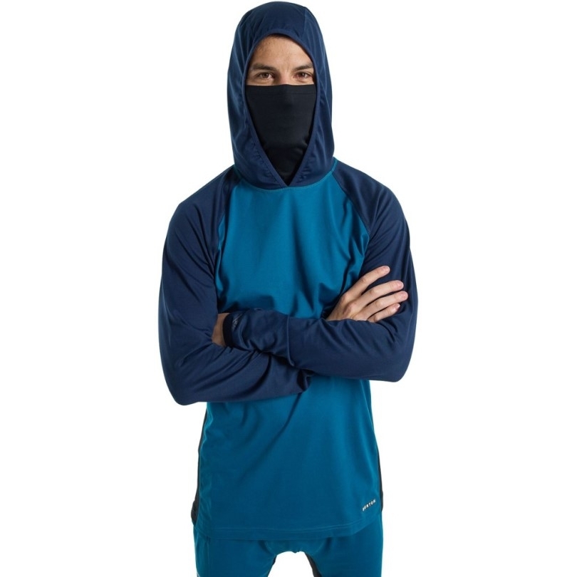 Burton Midweight X Baselayer Langhals-hoodie Herren Blue Rei Co-op