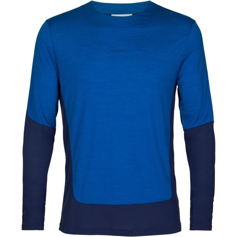 Navy Rei Co-op Icebreaker Zoneknit Langarm-T-Shirt Herren