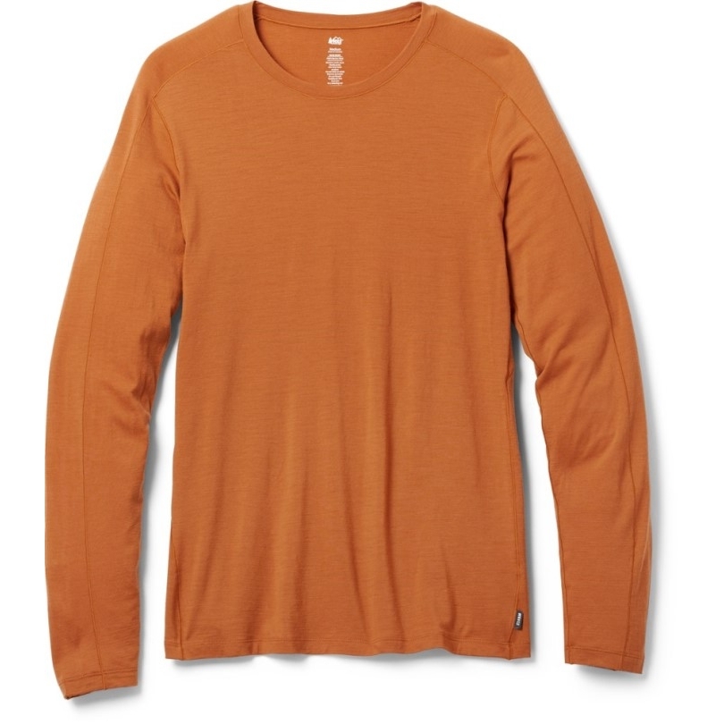 Gewaschenes Gewürz Rei Coop Merino 185 Langärmliges Unterhemd Für Herren