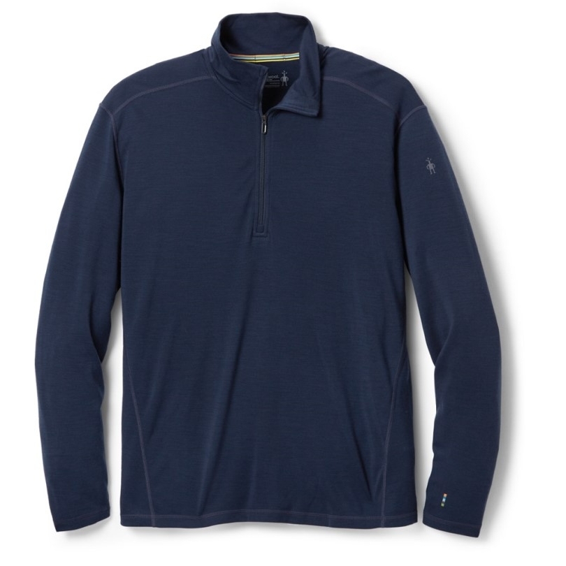 Smartwool Classic Thermal Merino Unterhemd Mit Viertelreißverschluss Herren Navy Rei Co-op