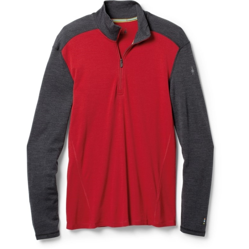 Rotes Smartwool Classic Thermal Merino Unterhemd Mit Viertelreißverschluss Herren Rei Coop