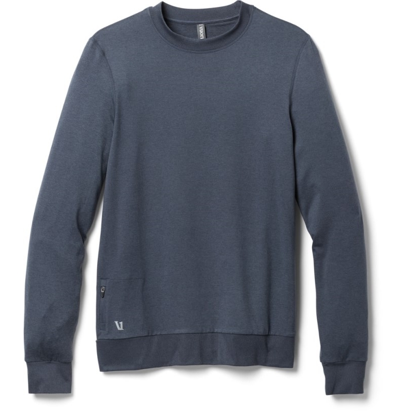 Rei Coop Vuori Ponto Performance Rundhalspullover Herren Azurblau