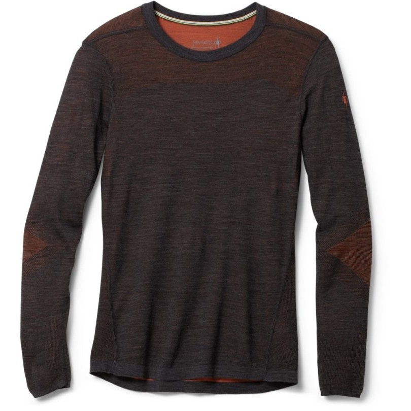 Rei Coop Smartwool Intraknit Thermal Merino Crew Base Layer Top Men Charcoal