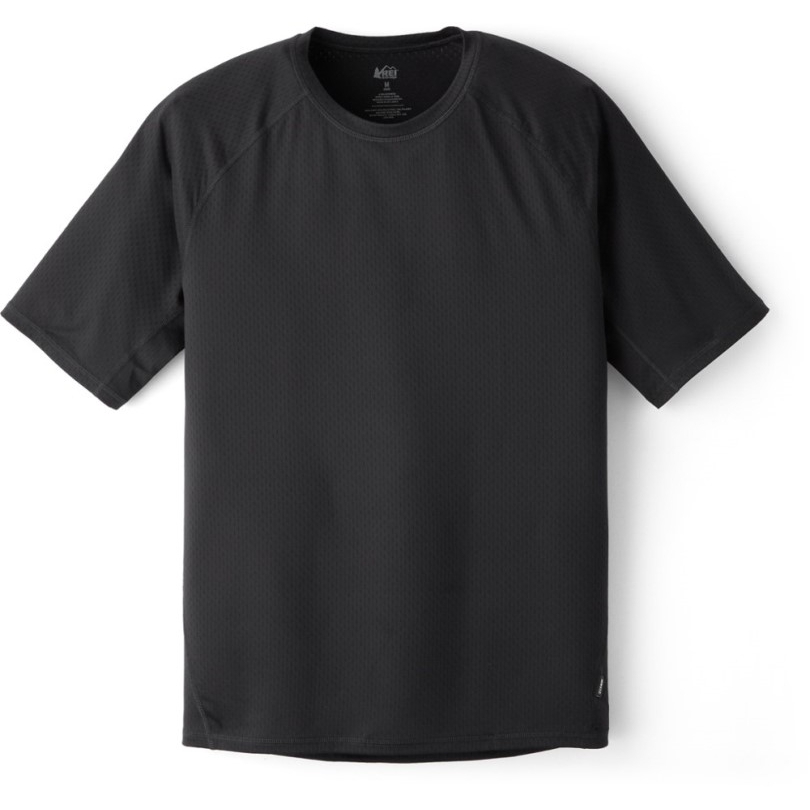 Black Rei Coop Leichtes Baselayer-Crew-Top Für Herren